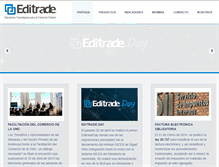 Tablet Screenshot of editrade.cl